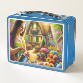 花与え植物のモナの水 メタルランチボックス (裏面)