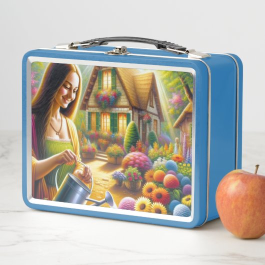 花与え植物のモナの水 メタルランチボックス (インサイチュ)