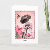 花中国の、クリスマス恵み6 シーズンカード (裏面)