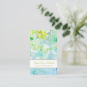 *~*花人気がある柄ガーリー美しいシックスパ 名刺 (スタンド正面)