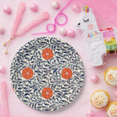 花人気がある模様 ペーパープレート (パーティー)