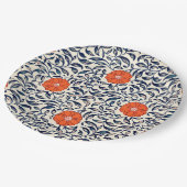 花人気がある模様 ペーパープレート (アングル)