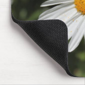 花人気がある白かわいらしデイジー写真 マウスパッド (コーナー)