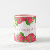 花付きイチゴ ツートーンマグカップ (中央)