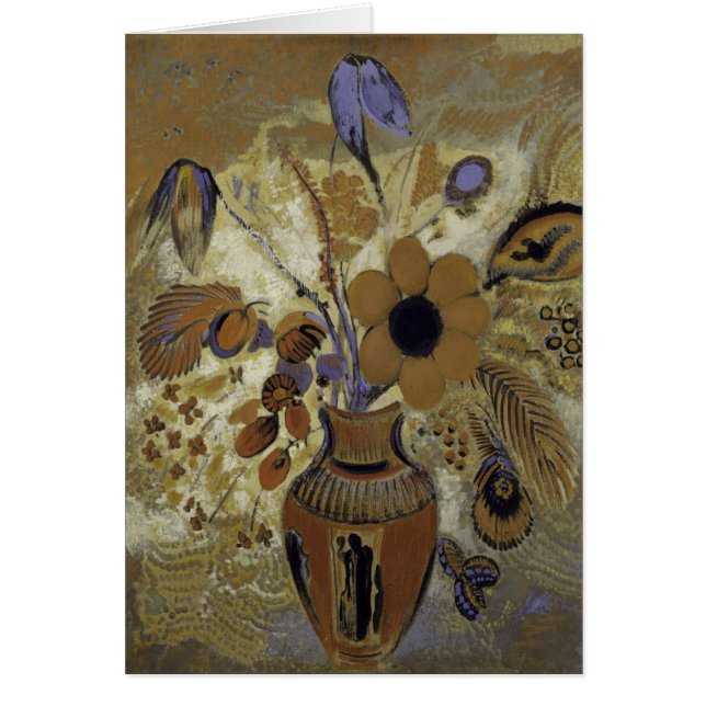 花付きエトルリアの花瓶 (正面)