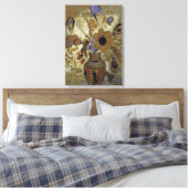 花付きエトルリア花器 キャンバスプリント (インサイチュ (寝室))