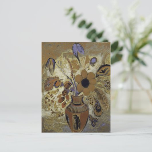 花付きエトルリア花器 ポストカード (スタンド正面)