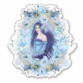 花付きエマ天使 シール (正面)