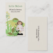 花付きカントリーガールmommyカード コーリングカード (正面/裏面)