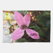 花付きキッチン実在タオル。 キッチンタオル (横)