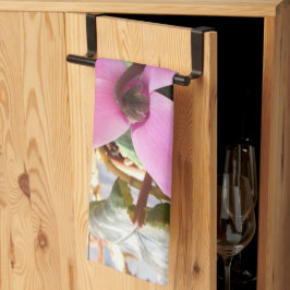 花付きキッチン実在タオル。 キッチンタオル