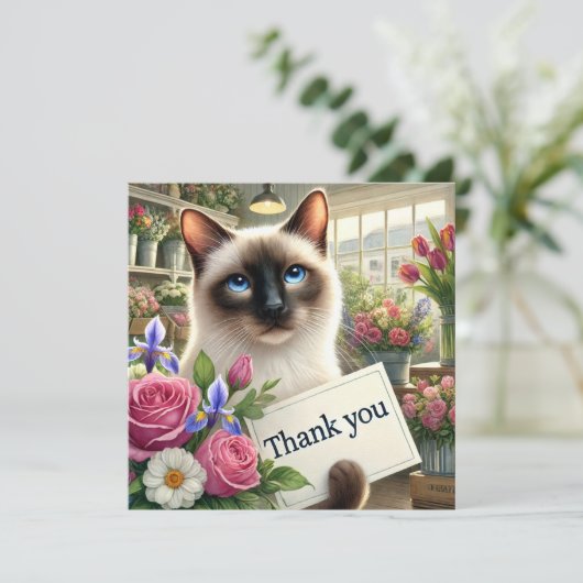 花付きサンキューカード (スタンド正面)