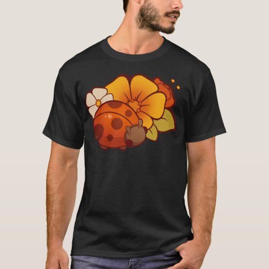 花付きテンジウムシ Tシャツ (正面)