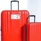 花付きハッピーキャット荷物ID シール