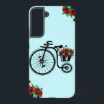 花付きバイクギフトサムスンギャラクシーケース SAMSUNG GALAXY S22 ケース<br><div class="desc">ロマンチックな花バイクサムスンギャラクシーケースまたはiPhoneケース – MIGNEDの絵画デザイン – または選択/追加お気に入りのあなたの色/文字!</div>