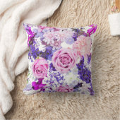 花付きパイロー クッション (ブランケット)