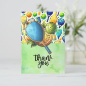 花付きピックルおもしろいボール サンキューカード (スタンド正面)