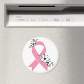 花付きピンクリボン マグネット (インサイチュ (食洗機))