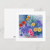 花付きフラットカード (正面/裏面)