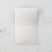 花付きブーツの列 サンキューカード (内部)