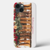 花付きブーツの列 Case-Mate iPhoneケース (裏面)