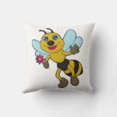 花付きミツバチ クッション (裏面)