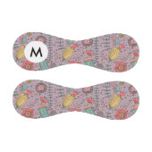 花付きモスタイリッシュノグラム花柄 野球ボール (パネル)