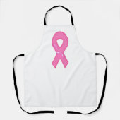 花付き乳がん認識度リボン エプロン (正面)
