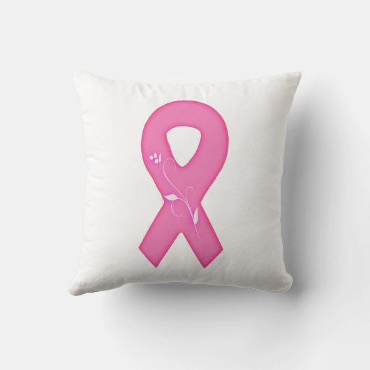 花付き乳がん認識度リボン クッション (裏面)