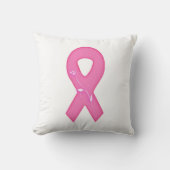 花付き乳がん認識度リボン クッション (正面)