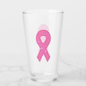 花付き乳がん認識度リボン タンブラーグラス (裏面)