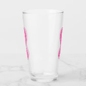 花付き乳がん認識度リボン タンブラーグラス (左)