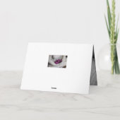 花付き仏ハッピーバースデーグリーティングカード カード (裏面)