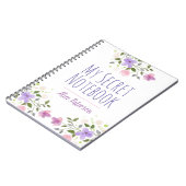 花付き個人用ノートブック ノートブック (左側)