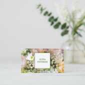 花付き名刺。 名刺 (スタンド正面)