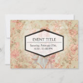 花付き天使 招待状 (裏面)