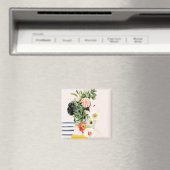 花付き女性 マグネット (インサイチュ (食洗機))