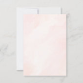 花付き妖精のホットエアバルーン赤ちゃんシャワー サンキューカード (裏面)