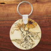 花付き妖精 キーホルダー (正面)