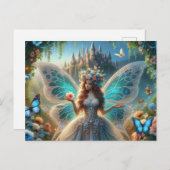 花付き妖精 ポストカード (正面/裏面)