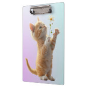 花付き子猫 クリップボード (左)
