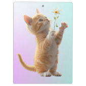 花付き子猫 クリップボード (裏面)