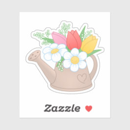 花付き庭散水缶 シール