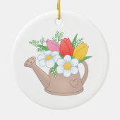 花付き庭散水缶 セラミックオーナメント (裏面)
