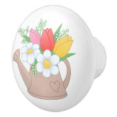 花付き庭散水缶 セラミックノブ (右)