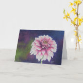 花付き折り畳みカード カード (黄色い花)