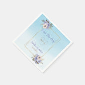 花付き枠 スタンダードカクテルナプキン (角)