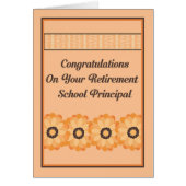花付き校長用リタイアカード (正面)