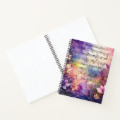 花付き水彩音楽カラフル曲 ノートブック (内部)