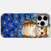 花付き猫フォンケース – フローラ猫カバー Case-Mate iPhoneケース (裏面 (横))
